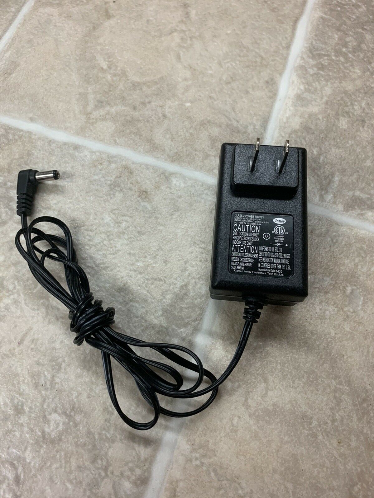 *Brand NEW*Innov 24V 0.5A AC DC Adapter IVP2400-0500W POWER SUPPLY